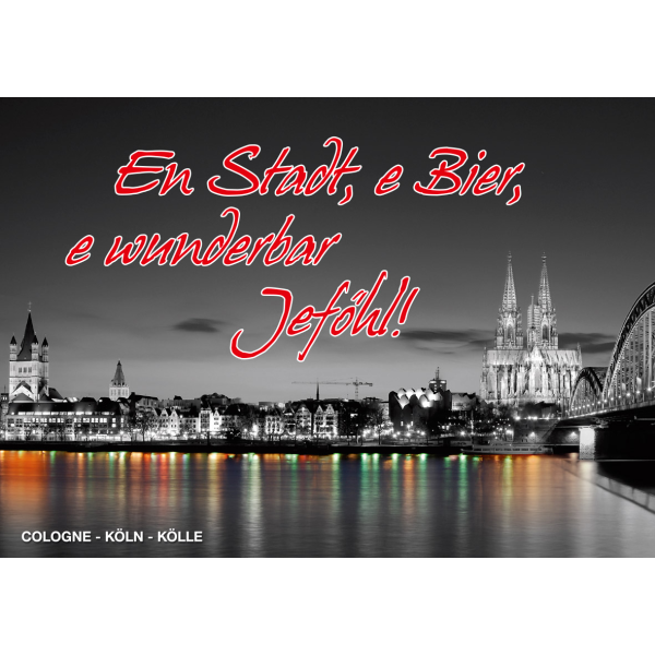 Postkarte Köln DenkARTen Fotokarten En Stadt, e Bier