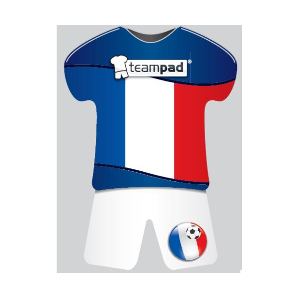 TEAMPAD® Frankreich - UVP: 5,99 - B-Ware - Haftunterlage Nationaltrikot