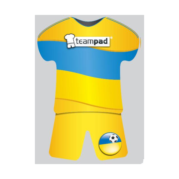 TEAMPAD® Ukraine - UVP: 5,99 - B-Ware - Haftunterlage Nationaltrikot