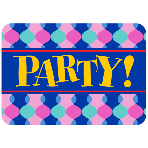 Allgemeine Wünsche - Sprüche - Sahneschnittchen - Postkarte im Format 14,8 x 10,5 cm - Party!
