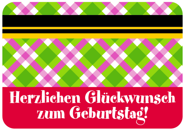 Geburtstag - Sprüche - Sahneschnittchen - Postkarte im Format 14,8 x 10,5 cm