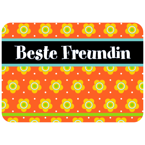 Allgemeine Wünsche - Sprüche - Sahneschnittchen - Postkarte im Format 14,8 x 10,5 cm - Beste Freundin