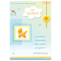 Geburt Baby Freudiges Ereignis Glückwunschkarte mit...