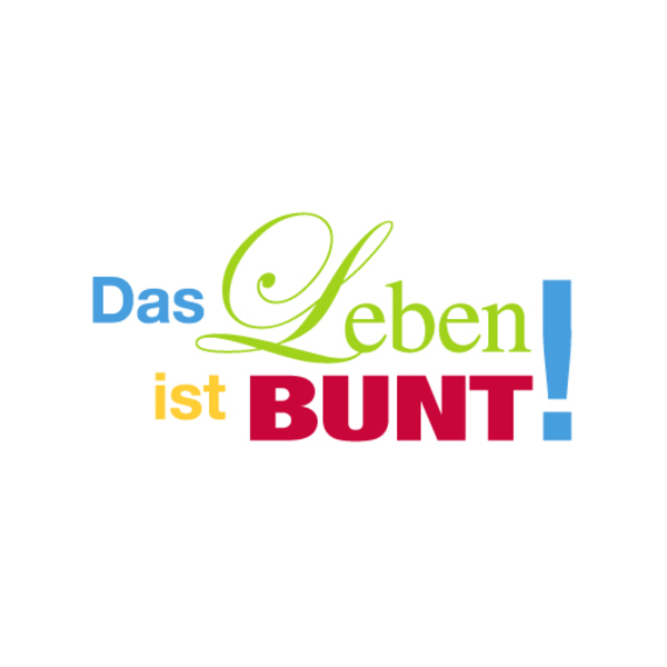 unARTig Postkarte Das Leben ist bunt!