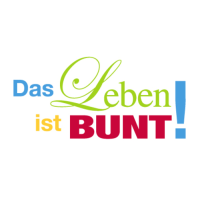unARTig Postkarte Das Leben ist bunt!