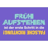 unARTig Postkarte im Format 15 x 10 cm Früh...