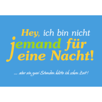 unARTig Postkarte Hey, ich bin nicht jemand für eine...