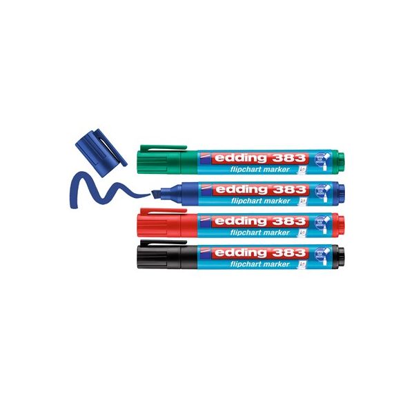 Flipchartmarker edding 383, nachfüllbar,   1 - 5 mm, sortiert