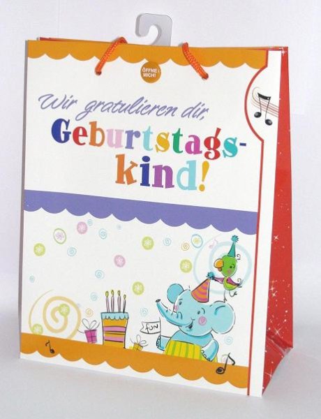 GagBag Standard Soundtüte -  "Kindergeburtstag-Biene" - 05-1619 - Tüte im Format 11 x 14 cm mit Sound