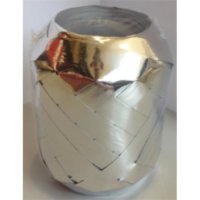 Eiknäuel - Kräuselband - Ringelband - metallisiert - 10mm x 30m - Metallic "Silber"