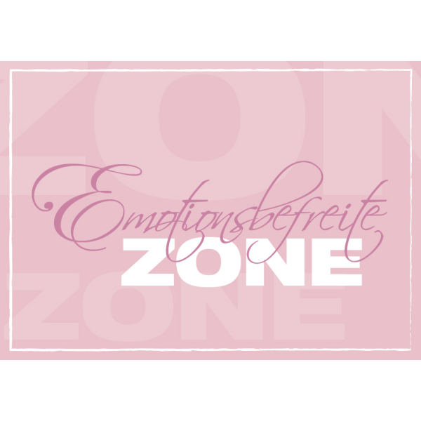 Postkarte - Serie Legendär - im Format 14,8x10,5 cm - veredelt mit Kaltglanzfolie - Emotionsbefreite Zone