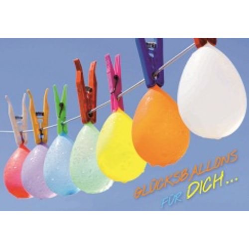 Gänseblümchen - Postkarte im Format 10,5 x 14,8 cm - Glücksballons für Dich