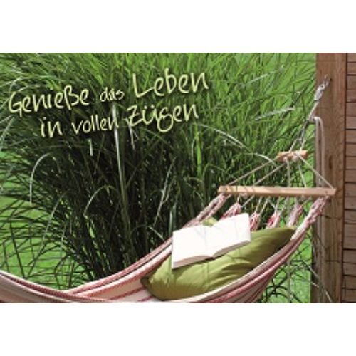 Gänseblümchen - Postkarte im Format 10,5 x 14,8 cm - Genieße das Leben in...