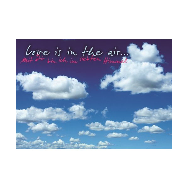 Gänseblümchen - Postkarte im Format 10,5 x 14,8 cm - Love is in the air...