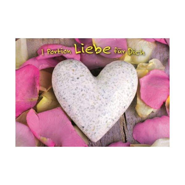 Gänseblümchen - Postkarte im Format 10,5 x 14,8 cm - 1 Portion Liebe für Dich