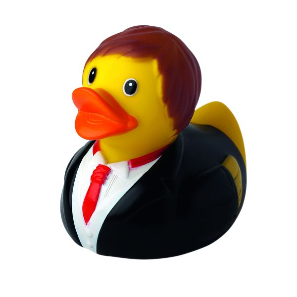 Bräutigam Zur Hochzeit Anlassente Quietscheente Badeente ca. 8 cm gross