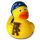 Schlafmütze Hobbyente Quietscheente Badeente ca. 8 cm gross