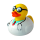 Professor Berufsente Quietscheente Badeente ca. 8 cm gross