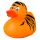 Tigerente Hobbyente Quietscheente Badeente ca. 8 cm gross