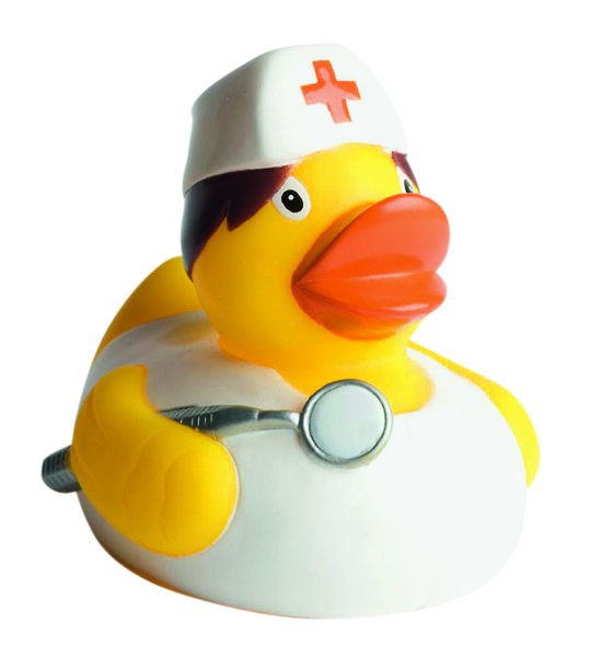 Krankenschwester - Berufsente - Quietscheente - Badeente - ca. 8 cm gross