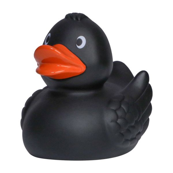 Quietscheente schwarz Hobbyente Badeente ca. 8 cm gross