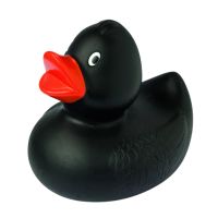 Quietscheente schwarz Hobbyente Badeente ca. 8 cm gross