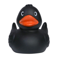 Quietscheente schwarz Hobbyente Badeente ca. 8 cm gross