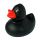 Quietscheente schwarz Hobbyente Badeente ca. 8 cm gross