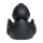 Quietscheente schwarz Hobbyente Badeente ca. 8 cm gross
