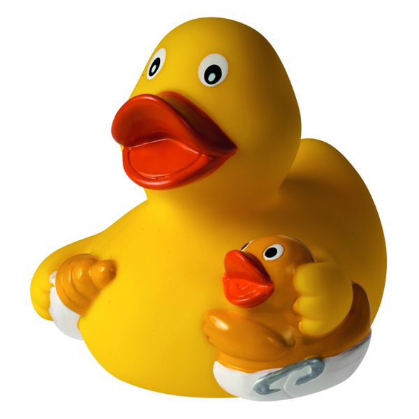 Nuckelflasche Zur Geburt Anlassente Quietscheente Badeente ca. 8 cm gross