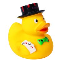 Poker Sportente Quietscheente Badeente ca. 8 cm gross...
