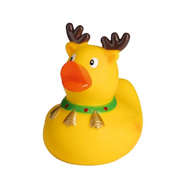 Weihnachtselch Quietscheente Badeente ca. 8 cm gross Weihnachten
