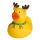 Weihnachtselch Quietscheente Badeente ca. 8 cm gross Weihnachten