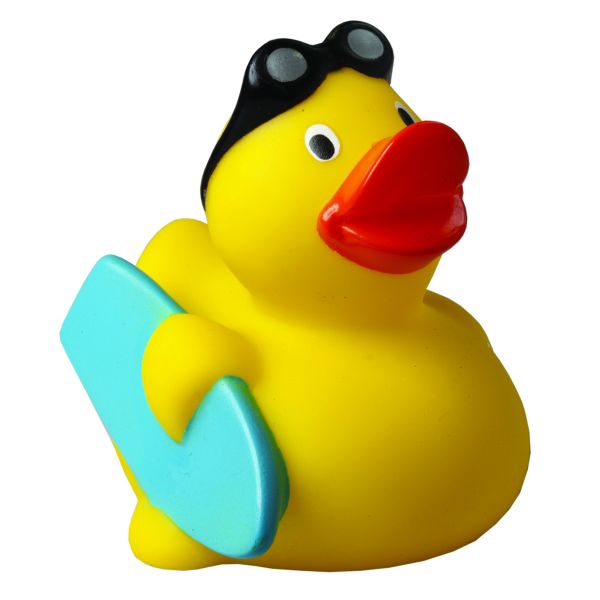 Surfer Sportente Quietscheente Badeente ca. 8 cm gross