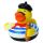 Frankreich Ente CityDuck® Frankreich Quietscheente Badeente ca. 8 cm gross