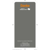Devisenschild / Danke