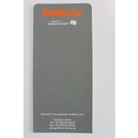 Devisenschild / Geldkarte