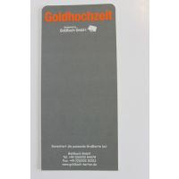 Devisenschild / Goldhochzeit