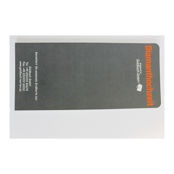 Devisenschild / Diamanthochzeit