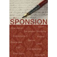 Sponsion  Glückwunschkarte mit Umschlag Füller...