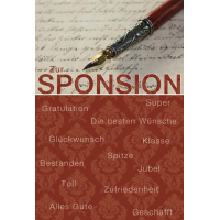 Sponsion  Glückwunschkarte mit Umschlag Füller...