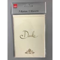 Goldhochzeit-Danksagungen - 50. Hochzeitstag - 5 Karten...