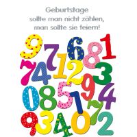 Geburtstag große A4 XXL Glückwunschkarte...