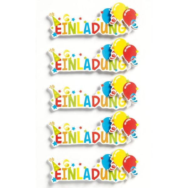 Creative-Sticker - Aufkleber - Einladung