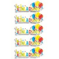Creative-Sticker - Aufkleber - Einladung