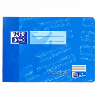 Notenheft, A5, Noten ohne Hilfslinien, Notenlineatur 14, 8 Blatt