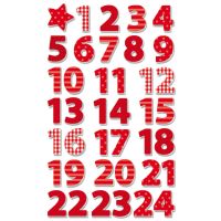 Creative-Sticker - Aufkleber - Zahlen 1-24
