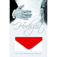 Hochzeitskarte Geldgeschenkkarte mit Umschlag Brautkleid...