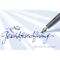 Geschäftseröffnung - Glückwunschkarte im...