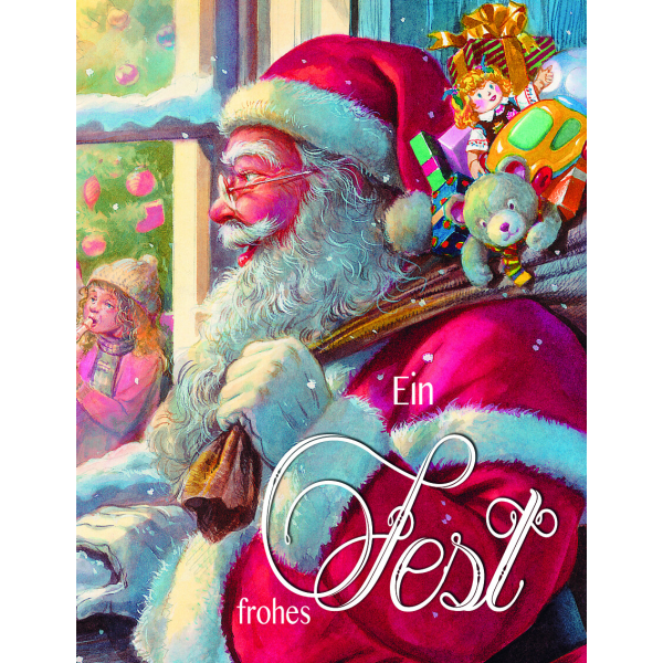 Weihnachten Minikarte mit Umschlag Weihnachtsmann